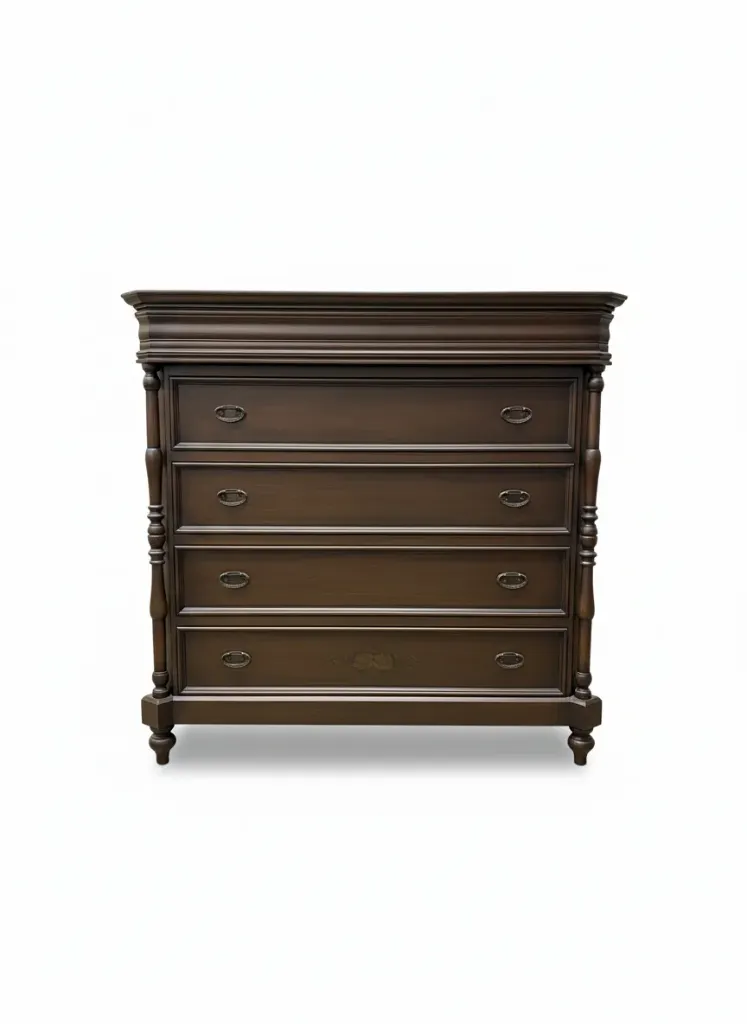 [DUC-PU-0017] CÓMODA CANTERANO PINTADA AMANO DE LA ABUELA ESPEJO LUNA BISELADA