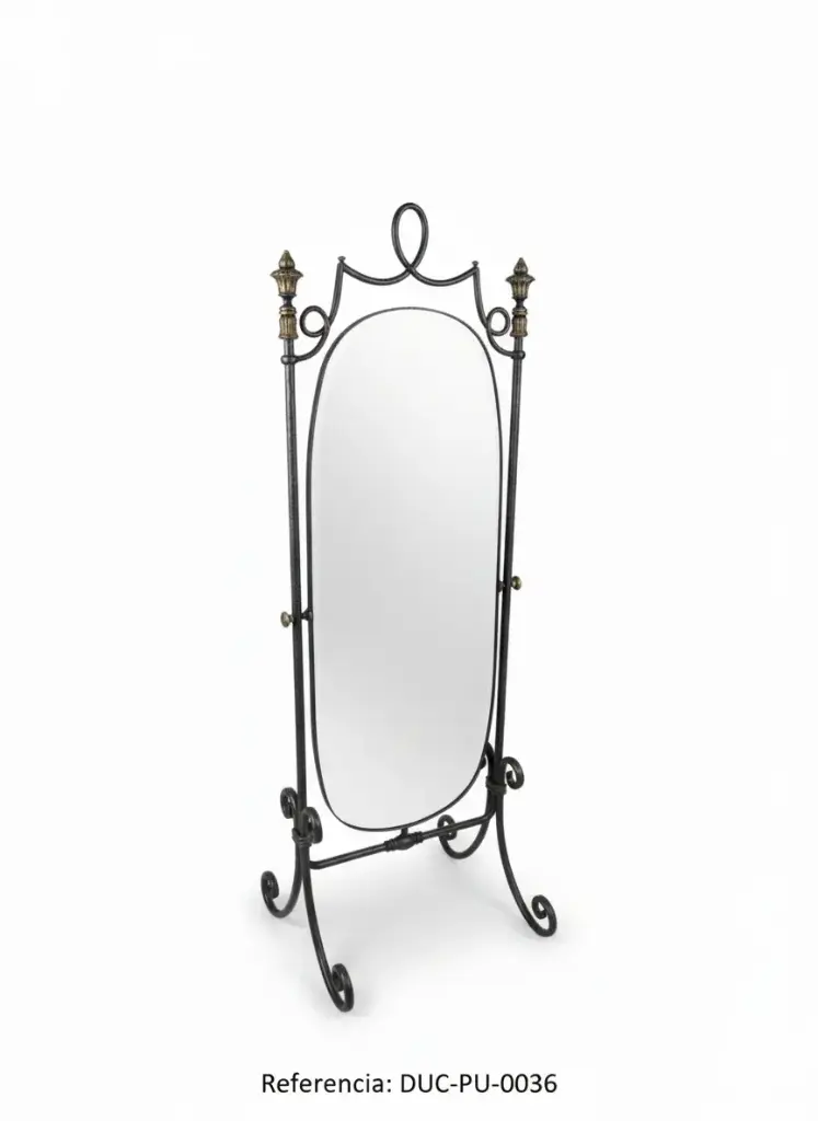 ESPEJO VESTIDOR PEÑA VARGAS FORJA TALLADO MACISO